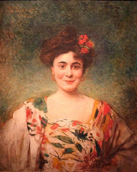 Leon Joseph Florentin Bonnat Portrait de madame Dotezac oil painting picture